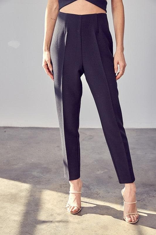 DO + BE Collection High Waisted Slim Pants - SwagglyLife Home & Fashion