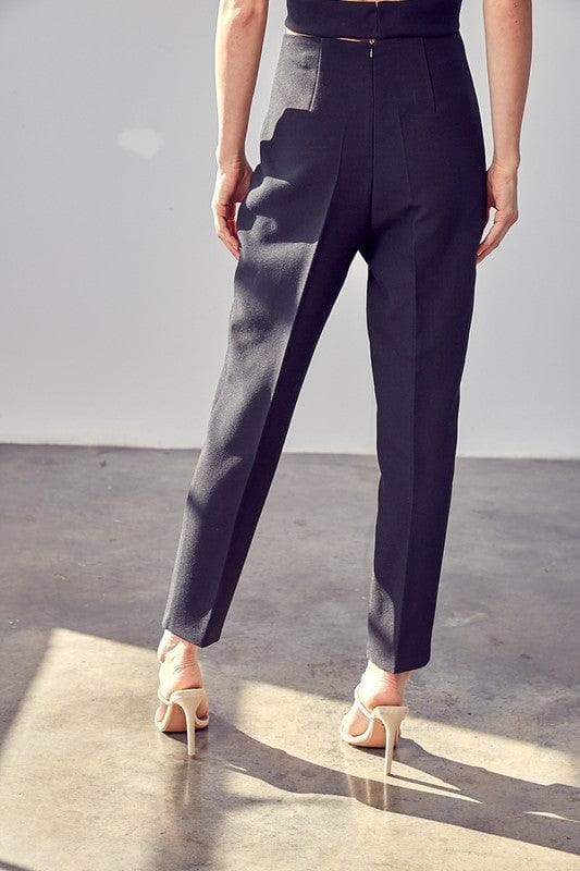 DO + BE Collection High Waisted Slim Pants - SwagglyLife Home & Fashion