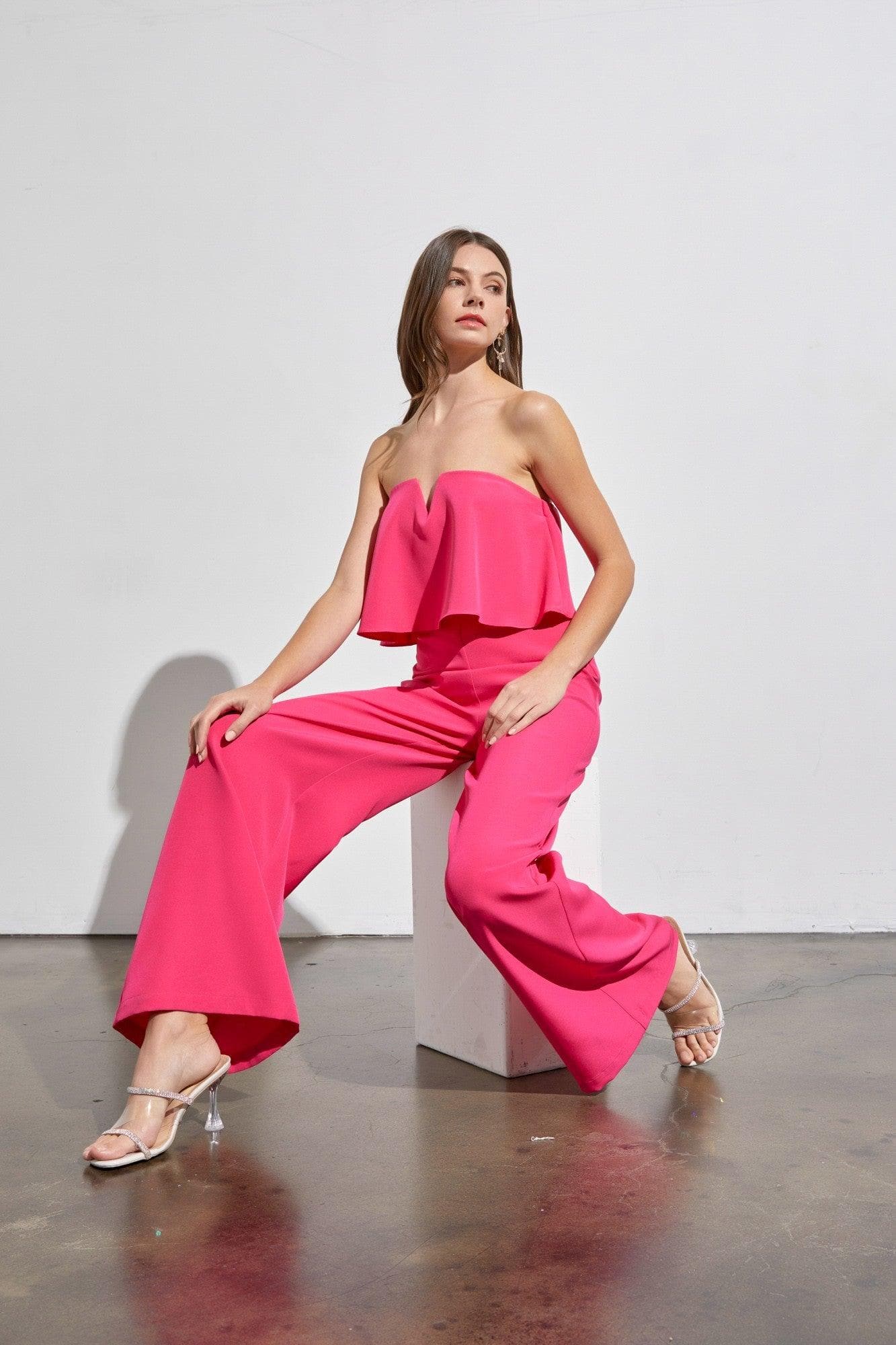 Do + Be Collection Off Shoulder Jumpsuit - SwagglyLife Home & Fashion