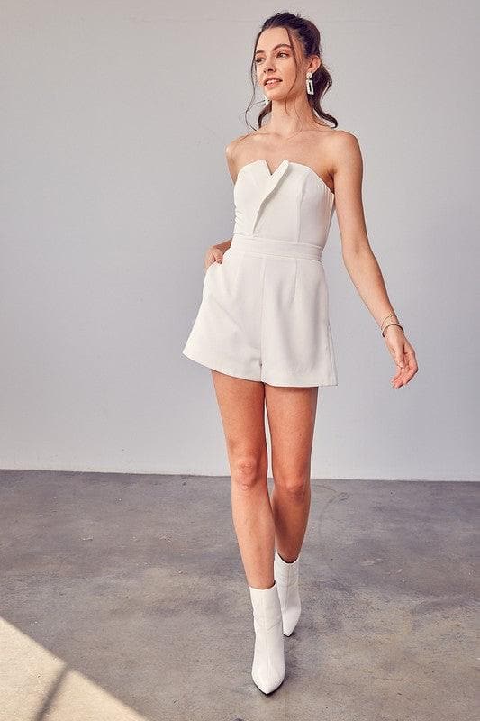 Do + Be Collection Off Shoulder Romper - SwagglyLife Home & Fashion