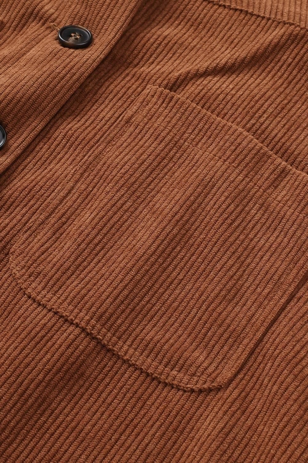 Double Take Buttoned Corduroy Mini Skirt, Rusty Orange - SwagglyLife Home & Fashion