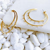 Doubled Hoop Crystal Dangle Earrings - SwagglyLife Home & Fashion