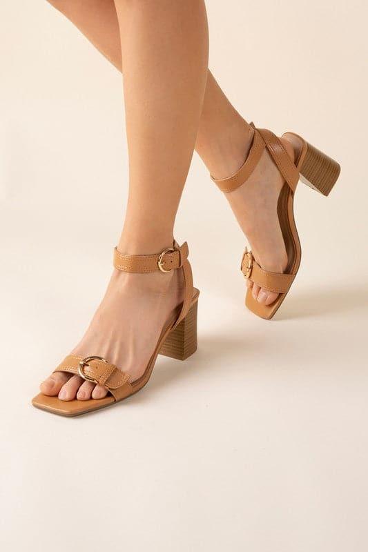 TREATY-S Buckle Sandal Heel - SwagglyLife Home & Fashion