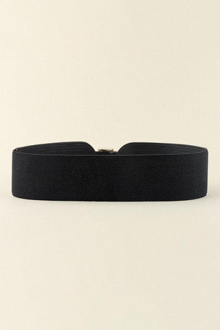 Elastic Wide Faux Leather Belt - SwagglyLife Home & Fashion