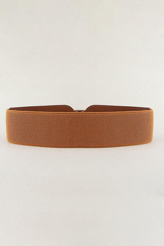 Elastic Wide Faux Leather Belt - SwagglyLife Home & Fashion