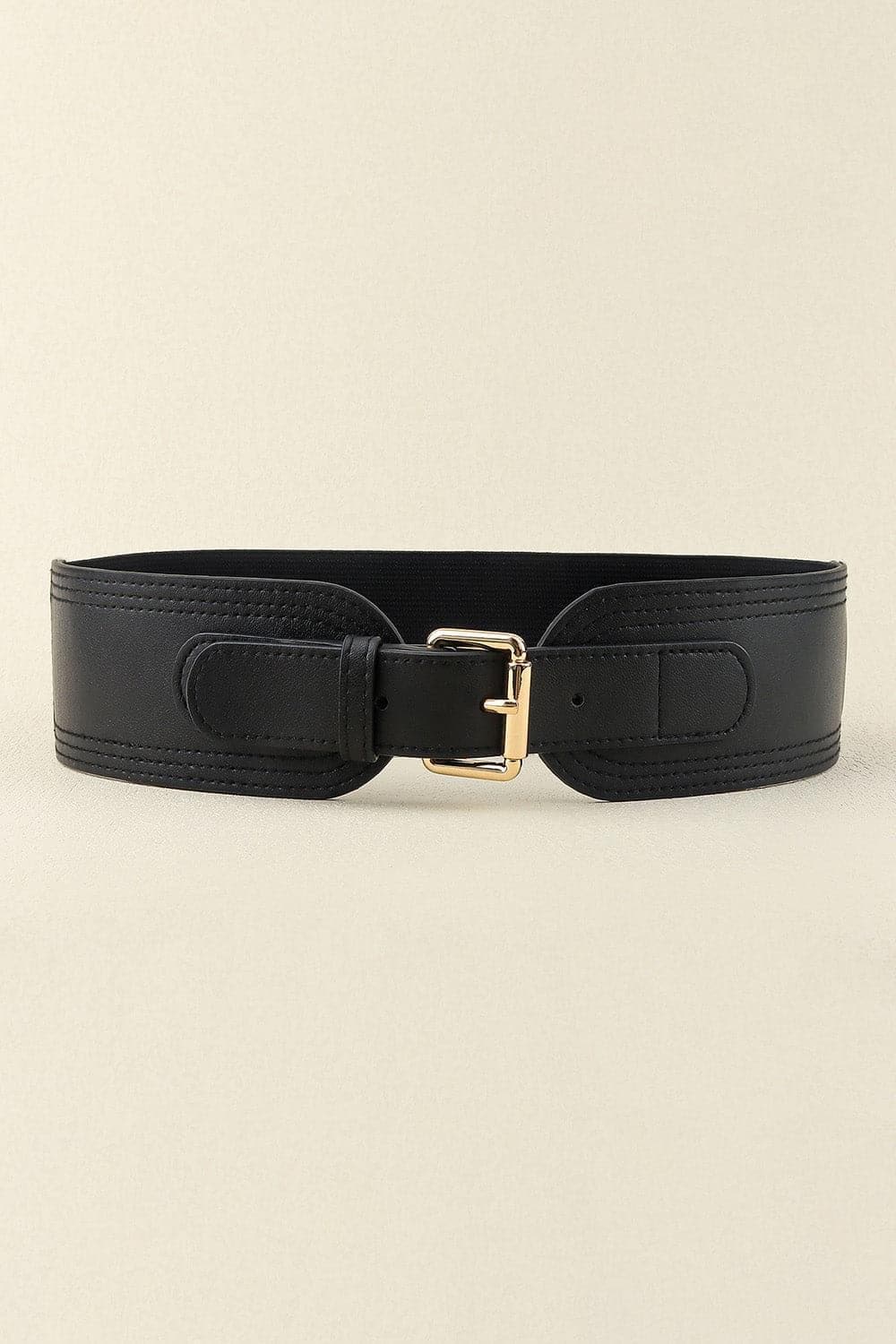 Elastic Wide Faux Leather Belt - SwagglyLife Home & Fashion
