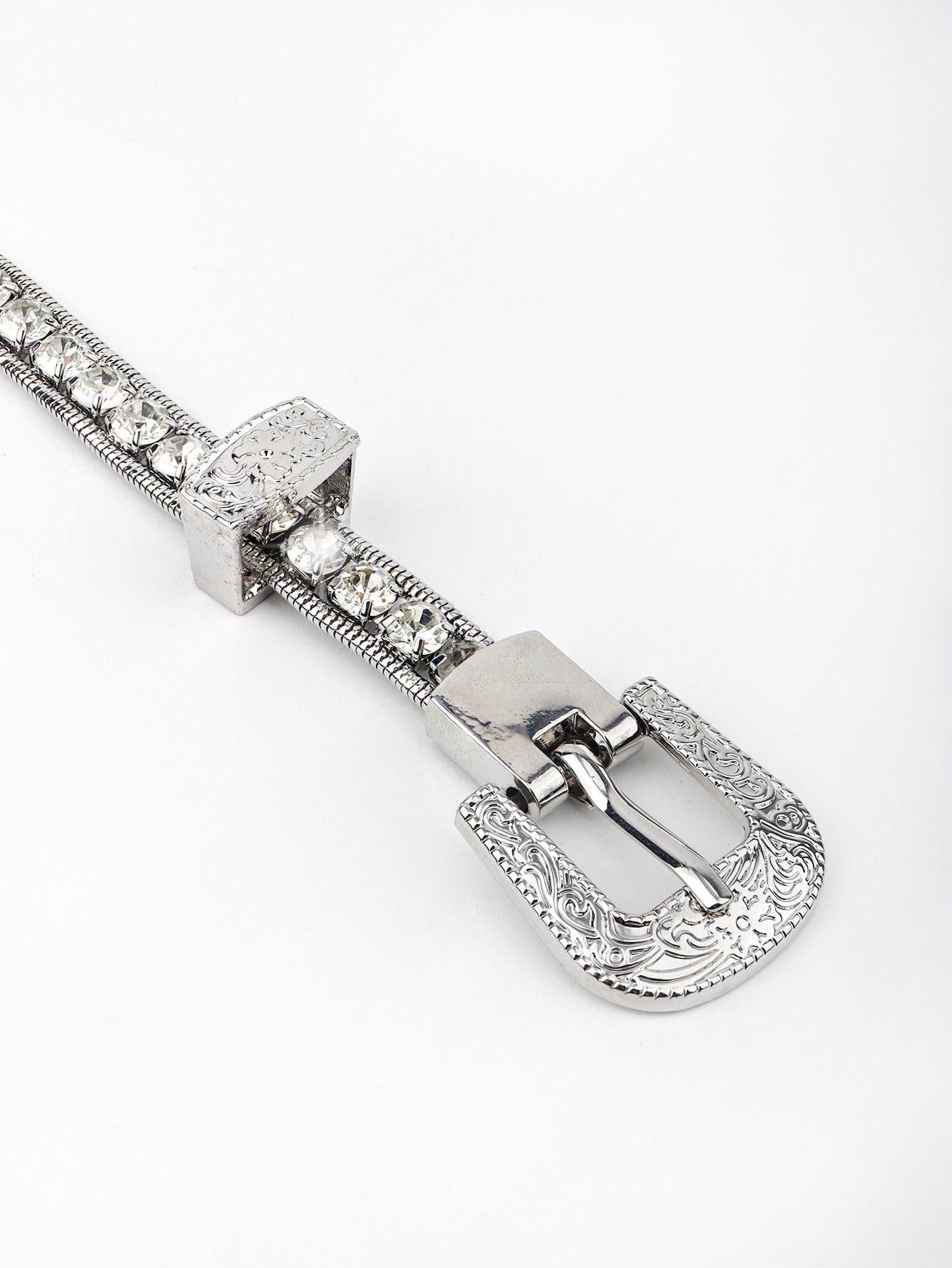 Ella Rhinestone Metal Belt - SwagglyLife Home & Fashion