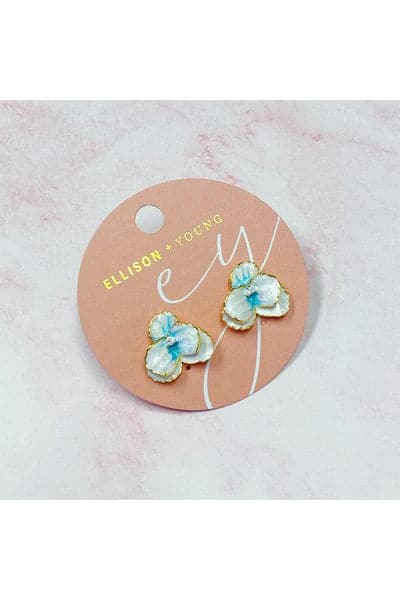 ELLISON AND YOUNG Noble Bloom Flower Earrings - SwagglyLife Home & Fashion