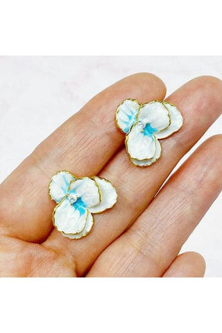 ELLISON AND YOUNG Noble Bloom Flower Earrings - SwagglyLife Home & Fashion