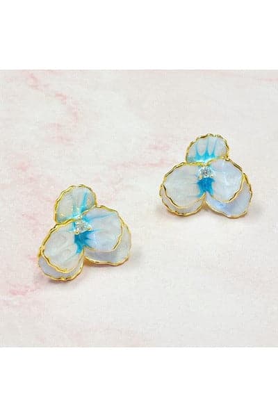 ELLISON AND YOUNG Noble Bloom Flower Earrings - SwagglyLife Home & Fashion