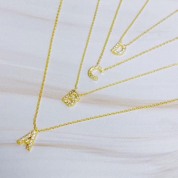 Understated Beauty Initial Necklace - SwagglyLife Home & Fashion