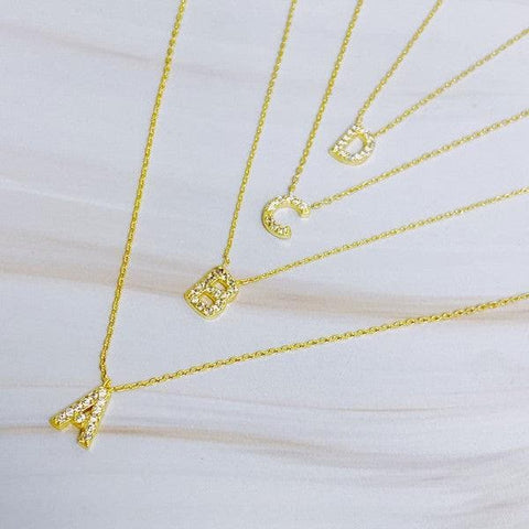 Understated Beauty Initial Necklace - SwagglyLife Home & Fashion