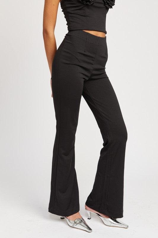 EMORY PARK High Waisted Flared Pants - SwagglyLife Home & Fashion