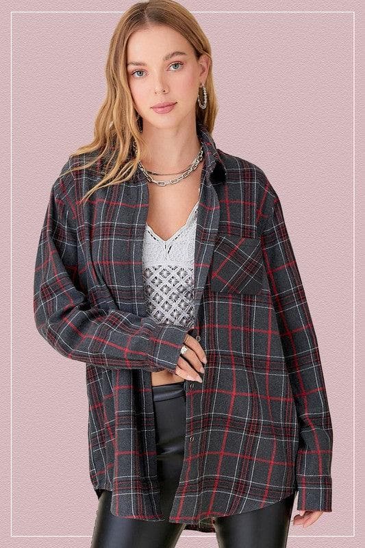 Encore Plaid Shirt - SwagglyLife Home & Fashion