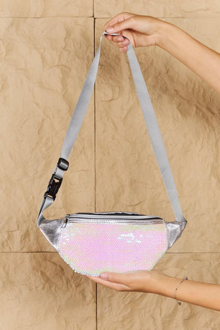 Fame Festival Baby Sequin Front Single Zipper Fanny Pack - SwagglyLife Home & Fashion