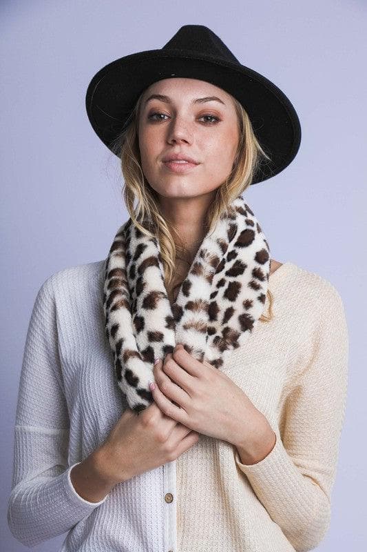 Faux Fur Leopard Scarf - SwagglyLife Home & Fashion