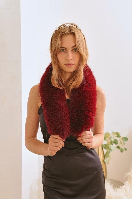 Faux Fur Short Collar Scarf - SwagglyLife Home & Fashion