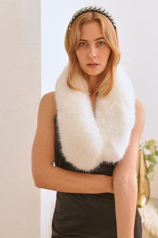 Faux Fur Short Collar Scarf - SwagglyLife Home & Fashion