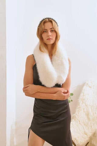 Faux Fur Short Collar Scarf - SwagglyLife Home & Fashion