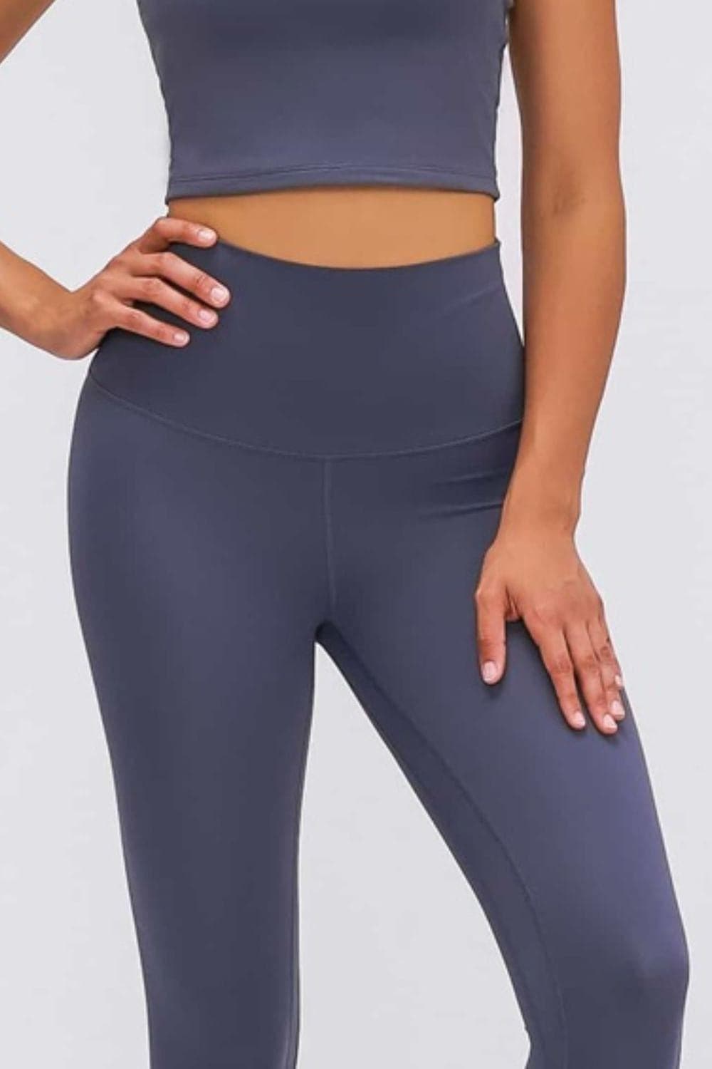 Feel-Like Skin Elastic Waistband Yoga Leggings - SwagglyLife Home & Fashion