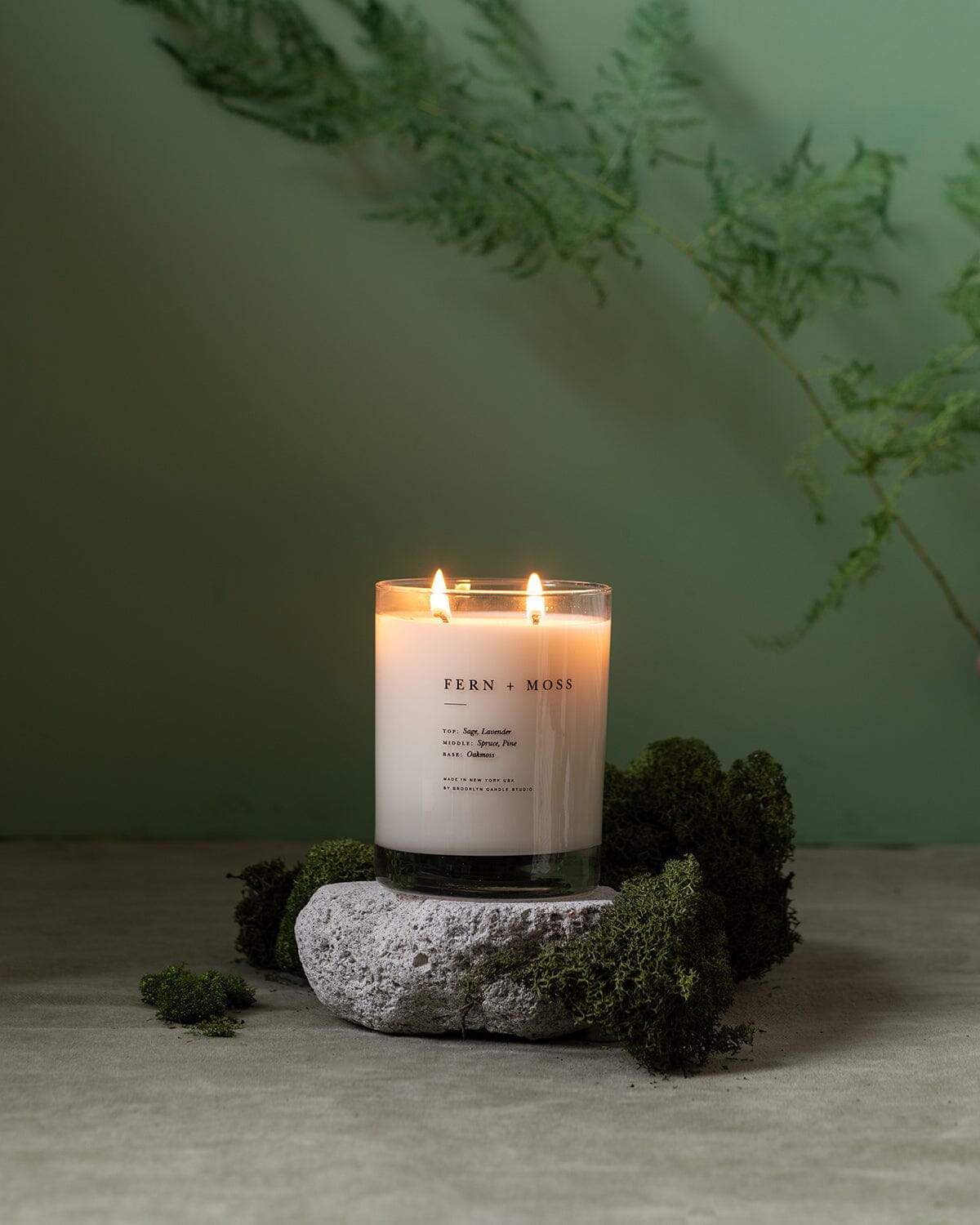 Brooklyn Candle Studio Fern + Moss Classic 2-Wick Candle