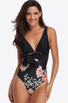 Floral Tied One-Piece Swimsuit - SwagglyLife Home & Fashion