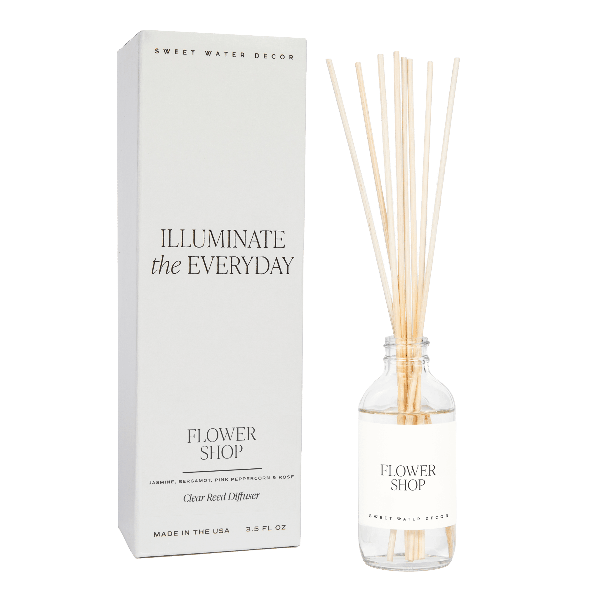 Flower Shop Clear Reed Diffuser - SwagglyLife Home & Fashion