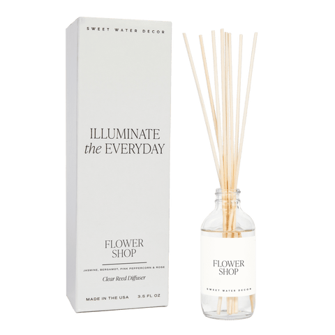 Flower Shop Clear Reed Diffuser - SwagglyLife Home & Fashion