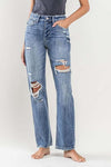 Flying Monkey 90'S Vintage Slim Straight Jean - SwagglyLife Home & Fashion