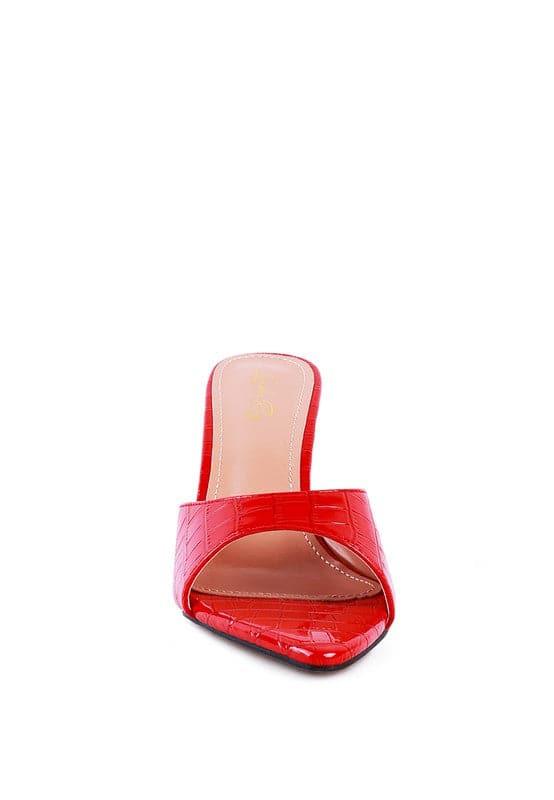 French Cut High Heel Croc Slides - SwagglyLife Home & Fashion