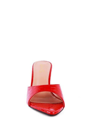 French Cut High Heel Croc Slides - SwagglyLife Home & Fashion