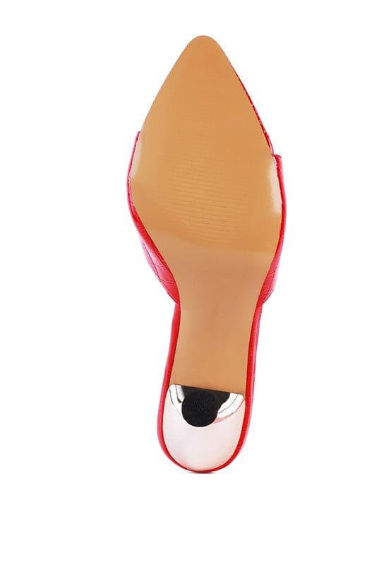 French Cut High Heel Croc Slides - SwagglyLife Home & Fashion