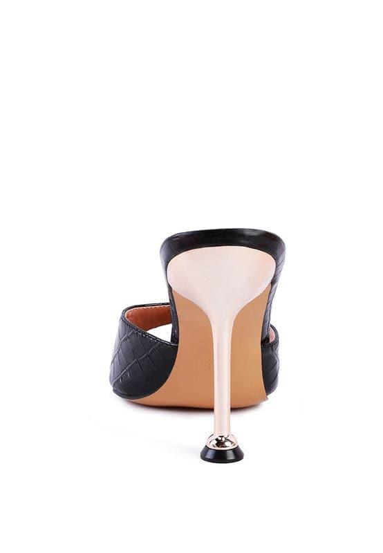 French Cut High Heel Croc Slides - SwagglyLife Home & Fashion