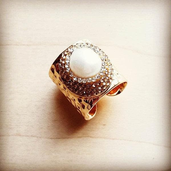 Freshwater Pearl Cuff Ring - SwagglyLife Home & Fashion