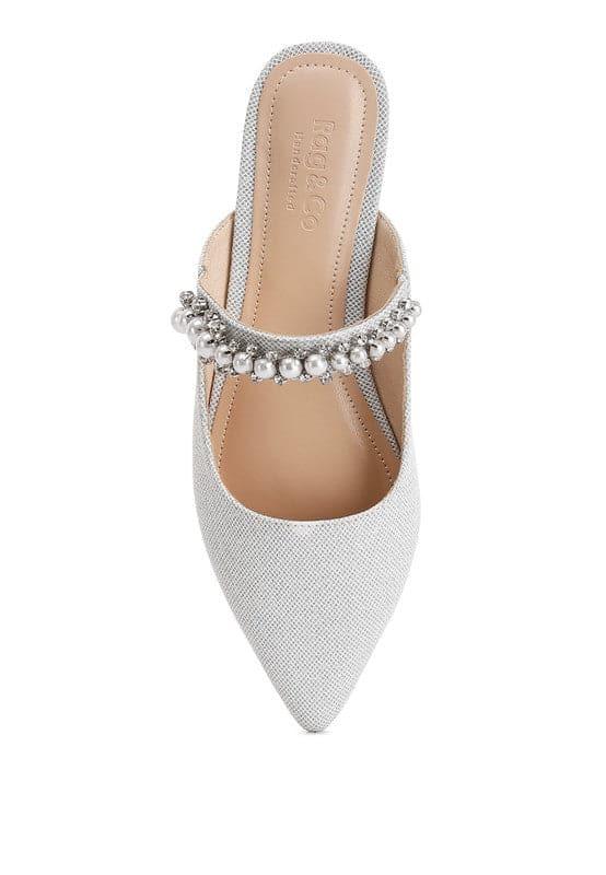 GEODE Mary Jane Cutout Embellished Mules - SwagglyLife Home & Fashion