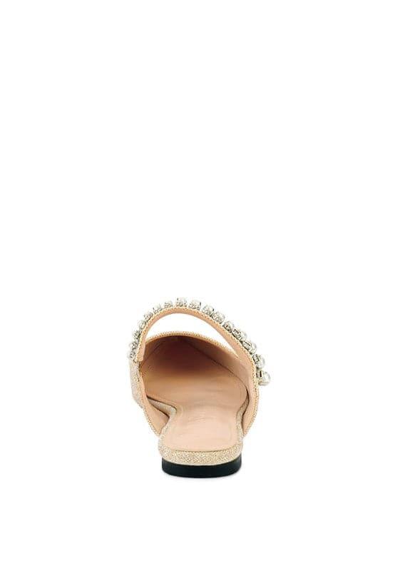 GEODE Mary Jane Cutout Embellished Mules - SwagglyLife Home & Fashion