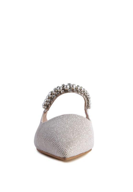 GEODE Mary Jane Cutout Embellished Mules - SwagglyLife Home & Fashion