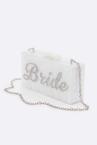 Glitter BRIDE Acrylic Box Clutch - SwagglyLife Home & Fashion