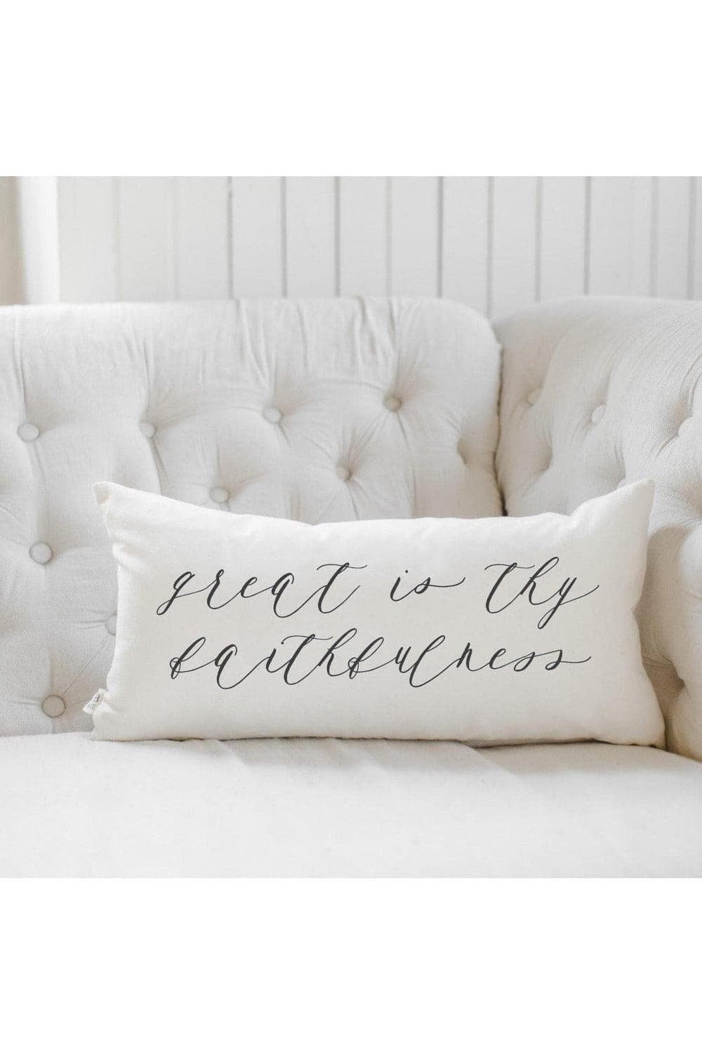 Great Is Thy Faithfulness Lumbar Pillow