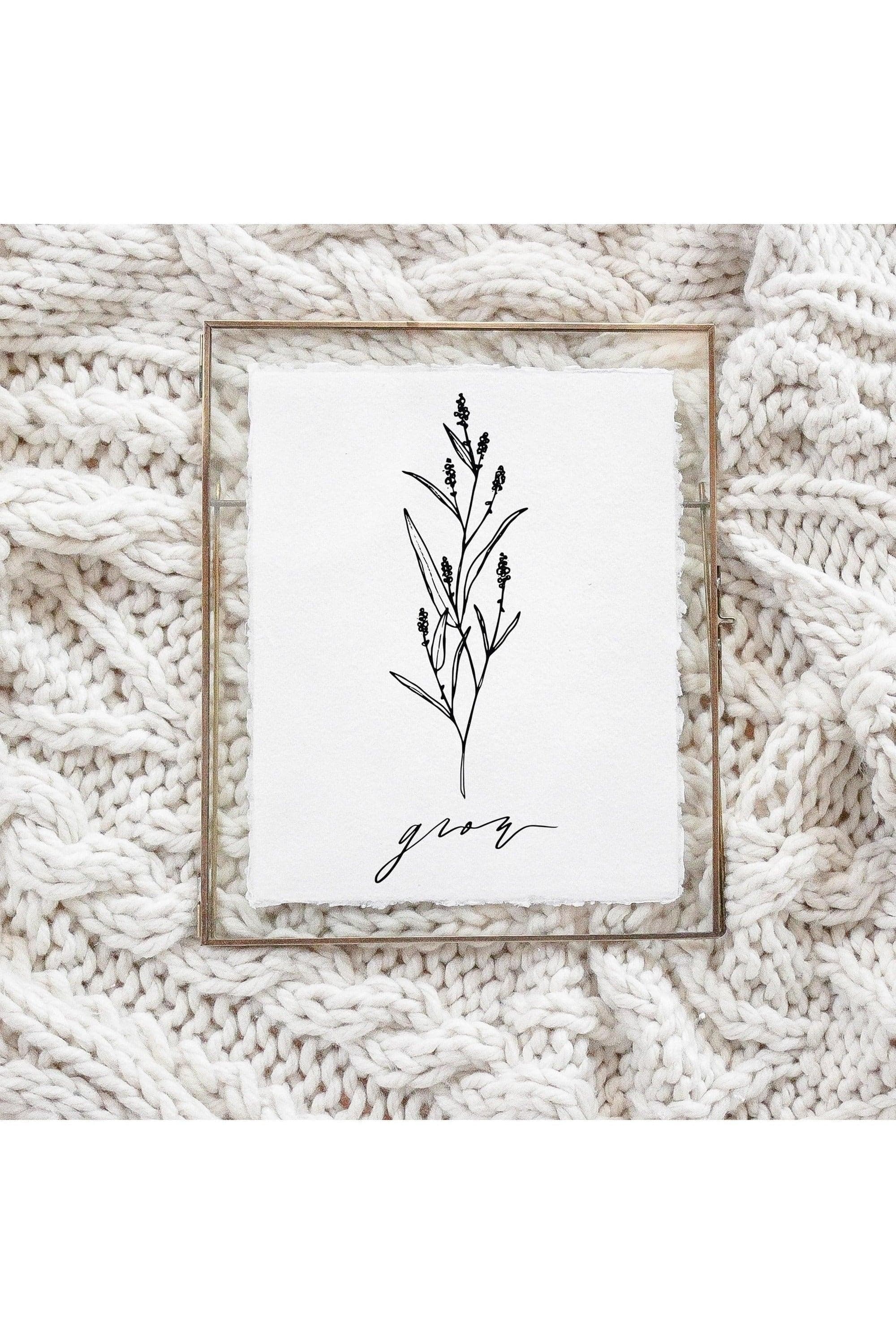 Grow Wildflower Print