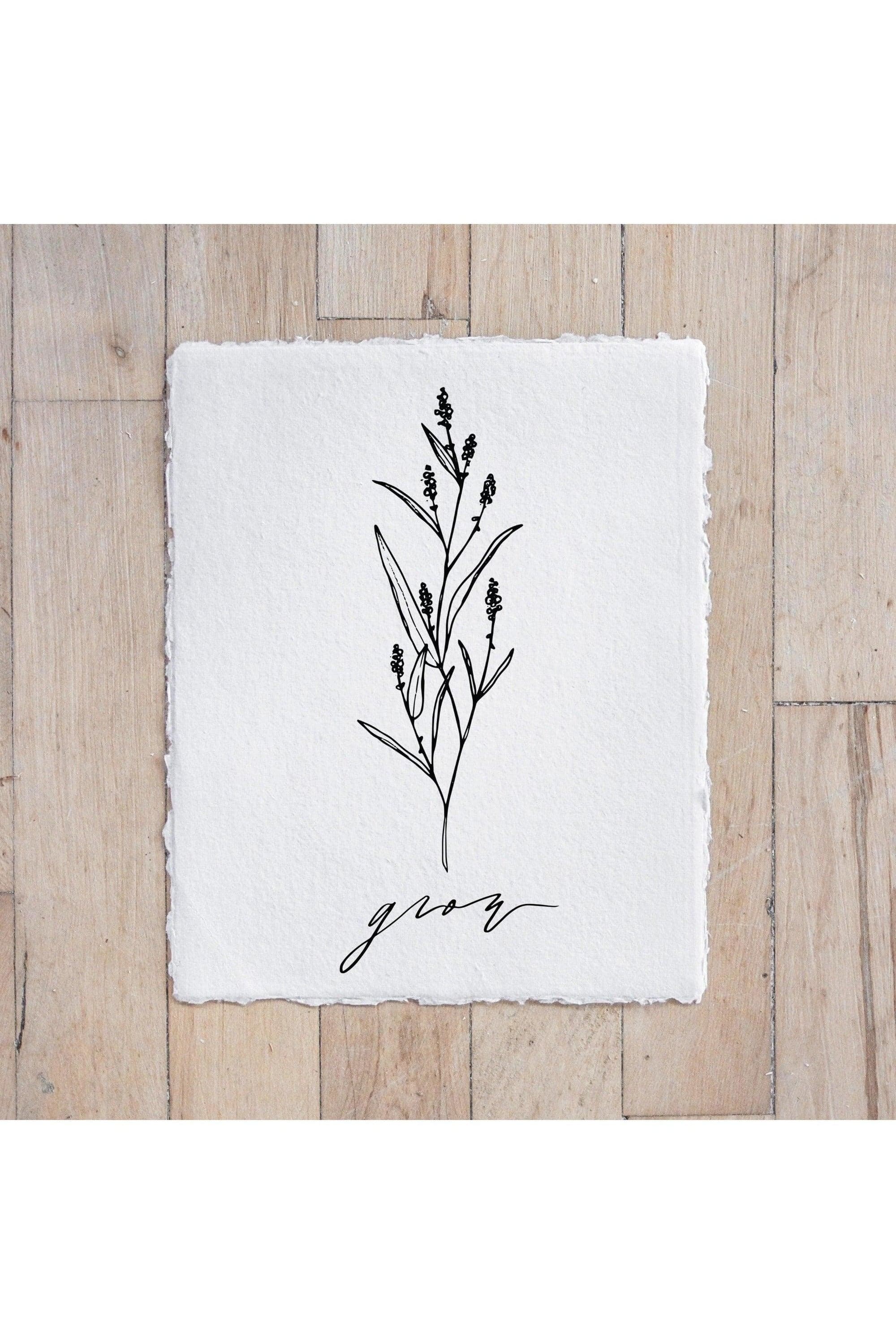 Grow Wildflower Print