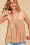 HAPTICS Embroidered Crochet Lace Woven Tank Top - SwagglyLife Home & Fashion