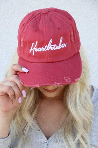 Heartbreaker Embroidered Hat, 4 Colors - SwagglyLife Home & Fashion