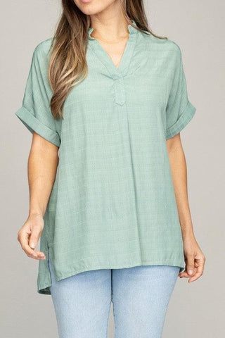 Henley Neck Shirt, Multiple Colors - SwagglyLife Home & Fashion