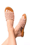 Hey Beach Sandals in Pink - SwagglyLife Home & Fashion