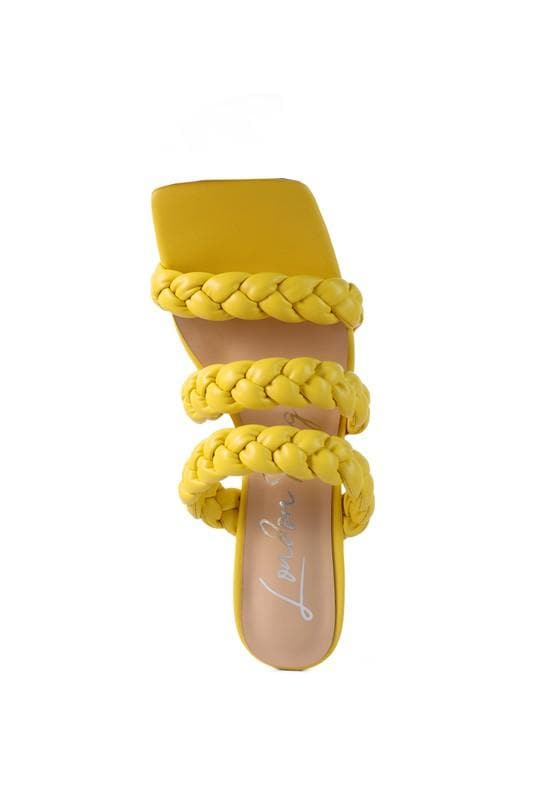 High Bae Pointed Heel Braided Sandals - SwagglyLife Home & Fashion