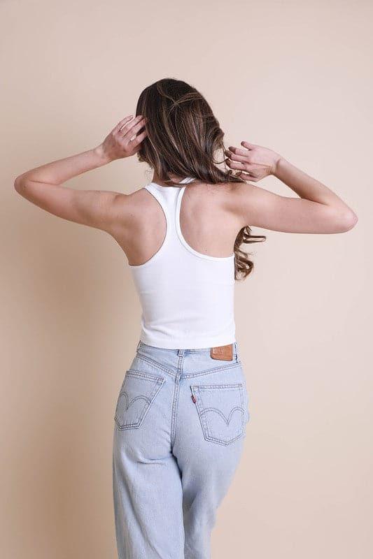 High Neck Racerback Brami Top - SwagglyLife Home & Fashion