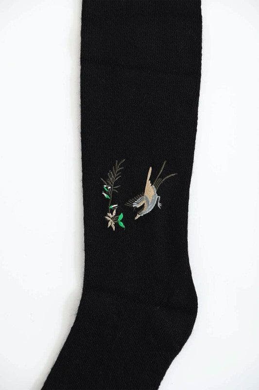 Hummingbird Wool Knee High Socks - SwagglyLife Home & Fashion