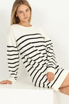HYFVE Casually Chic Striped Sweater Dress, 2 Colors - SwagglyLife Home & Fashion