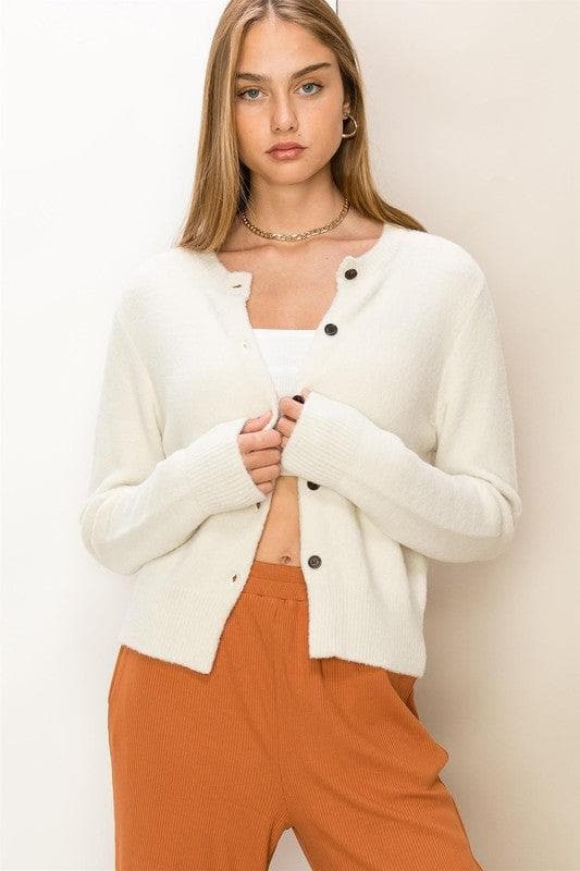 HYFVE Chic Button-Front Cardigan Sweater, 4 Colors - SwagglyLife Home & Fashion